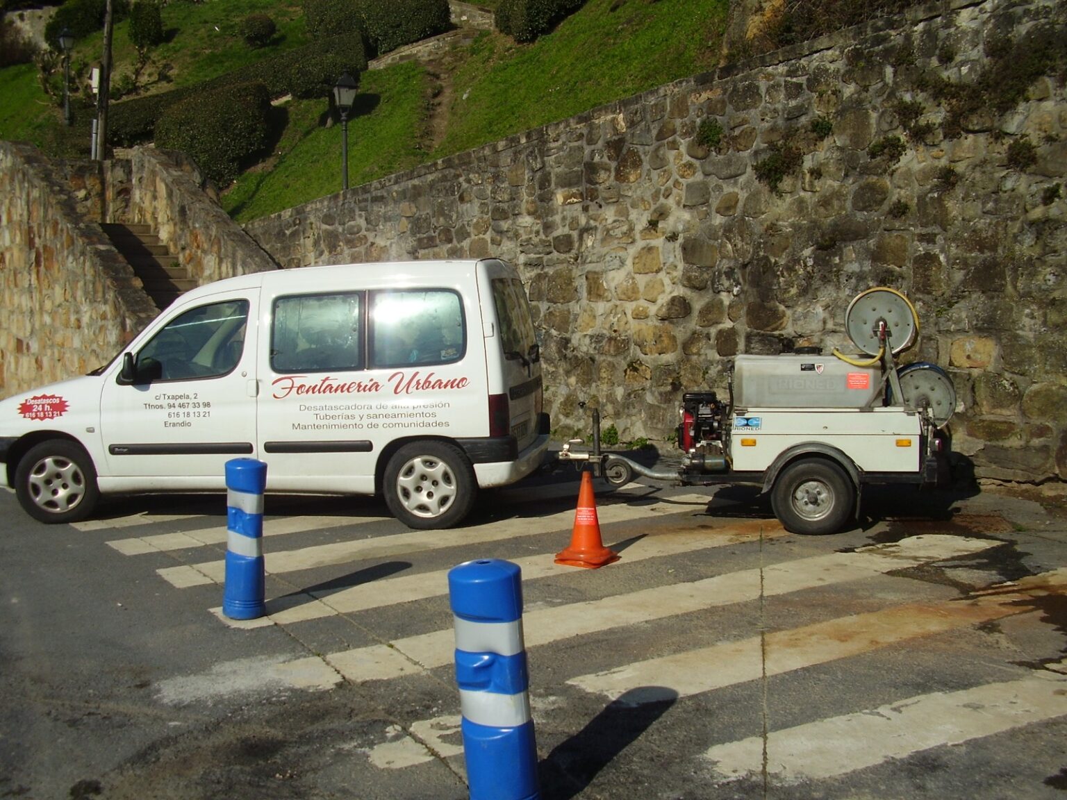 Limpieza de tuberías con agua a presión por Urbano 24H